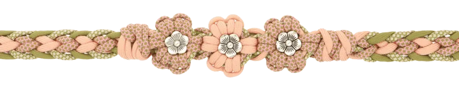 Kara Yatsu Hundeleine mit Paracord-Blumen