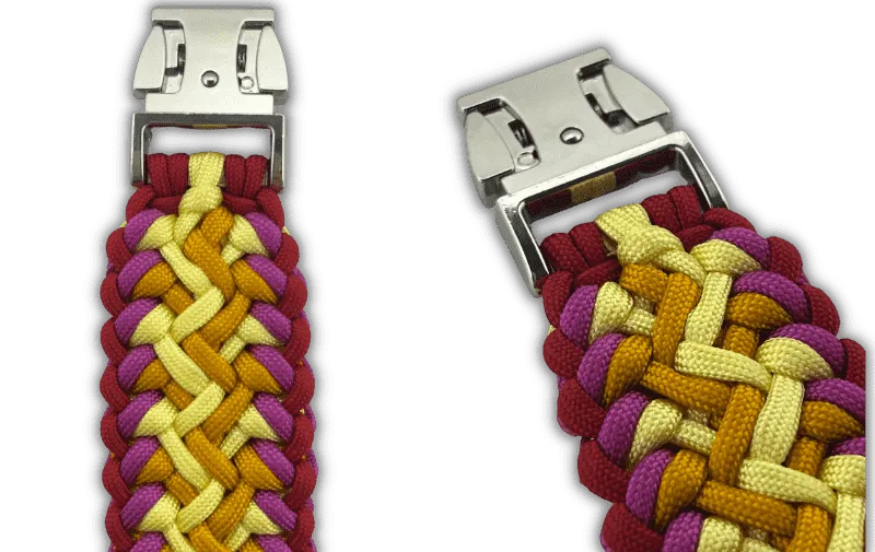 Kompletter Crazy Collar-Knoten mit 4 Farben mit schönem Abschluss