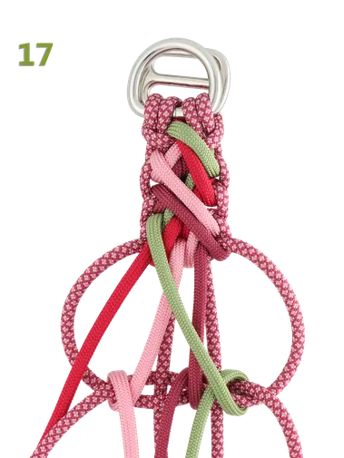 roter Paracord-Knoten