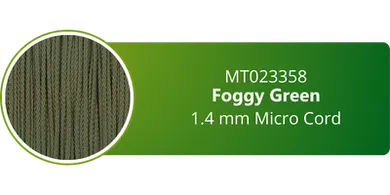 Foggy Green 1.4 mm Micro Cord