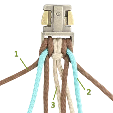 Turquoise paracord anleitung